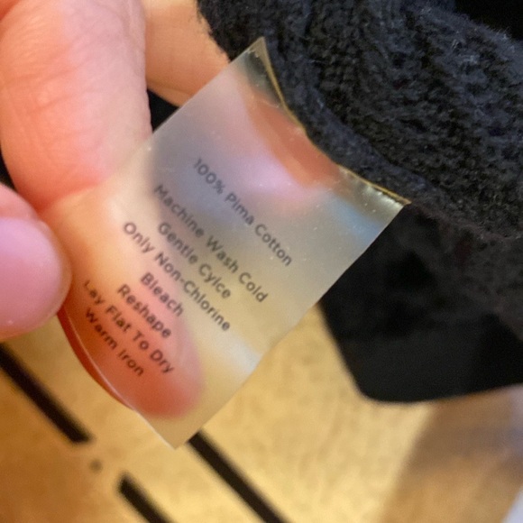 Talbots crochet bell sleeves V-neck top hippie bohemian whimsigoth size medium - Picture 9 of 9